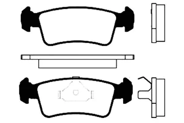 Brake Pad Set, disc brake (BP-8507)