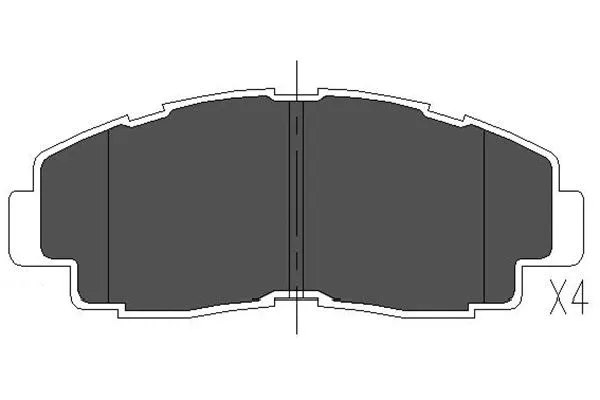 Brake Pad Set, disc brake (KBP-9052)