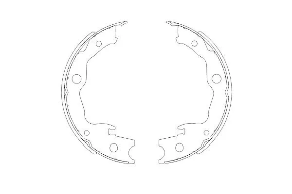 Brake Shoe Set, parking brake (KBS-7403)