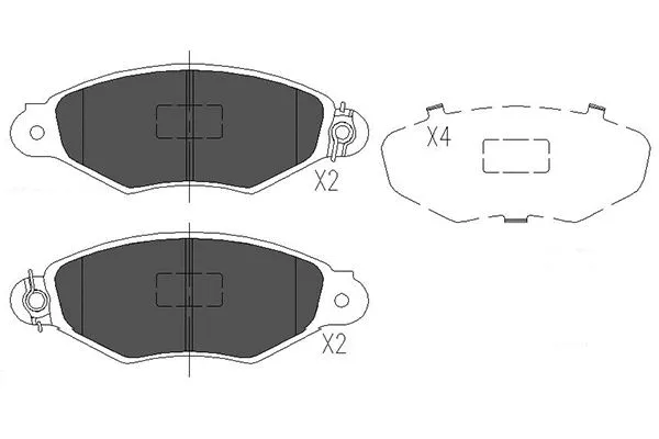 Brake Pad Set, disc brake (KBP-6565)