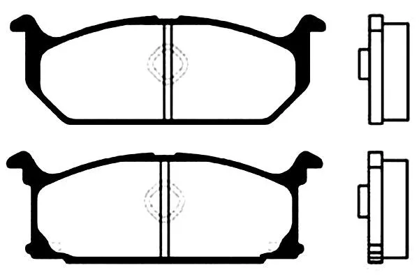 Brake Pad Set, disc brake (BP-8502)