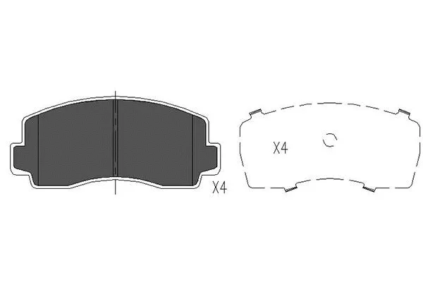 Brake Pad Set, disc brake (KBP-5528)