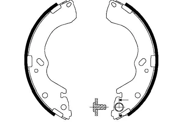 Brake Shoe Set (BS-5417)