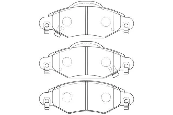 Brake Pad Set, disc brake (BP-9096)