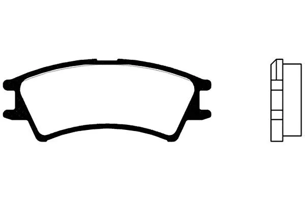 Brake Pad Set, disc brake (BP-3008)