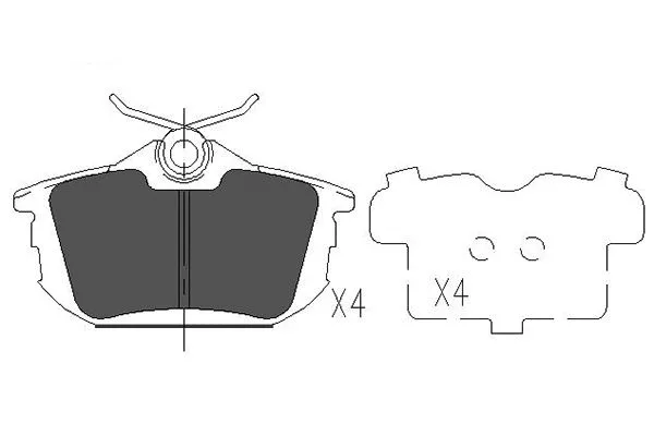 Brake Pad Set, disc brake (KBP-5513)