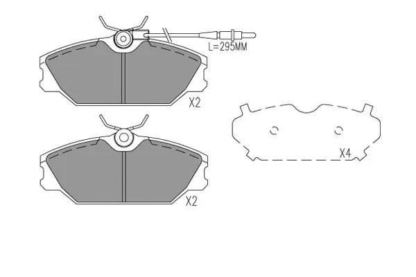 Brake Pad Set, disc brake (BP-1025)