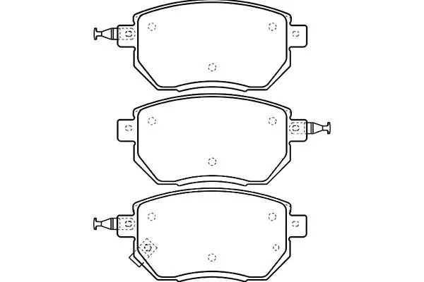 Brake Pad Set, disc brake (BP-6593)
