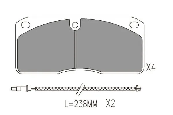 Brake Pad Set, disc brake (BP-6640)