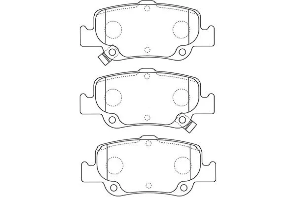 Brake Pad Set, disc brake (BP-9129)
