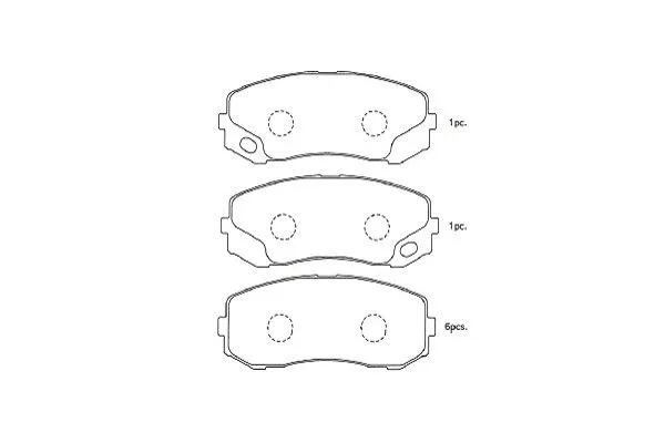 Brake Pad Set, disc brake (BP-5555)