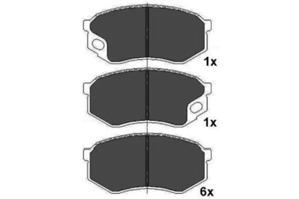 Brake Pad Set, disc brake (KBP-5544)
