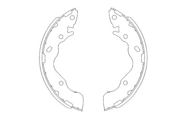 Brake Shoe Set (KBS-3402)