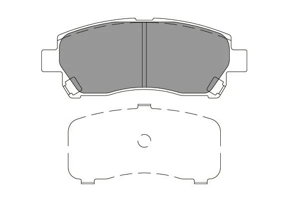 Brake Pad Set, disc brake (KBP-9128)