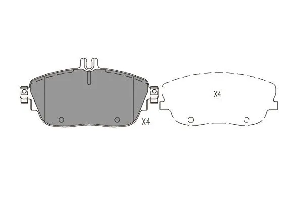 Brake Pad Set, disc brake (KBP-6620)