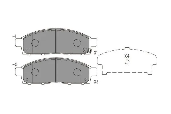 Brake Pad Set, disc brake (BP-5566)