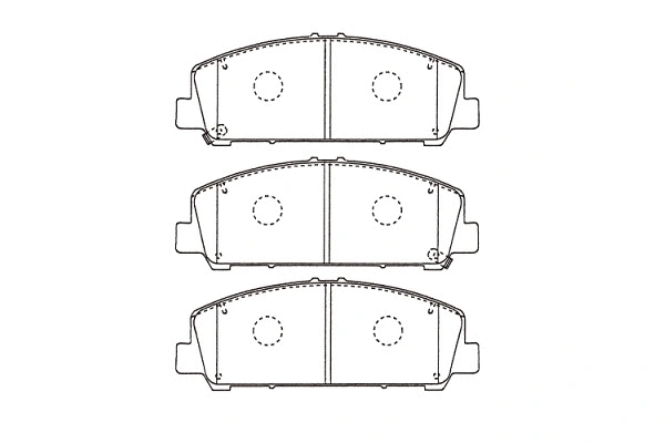 Brake Pad Set, disc brake (KBP-6611)