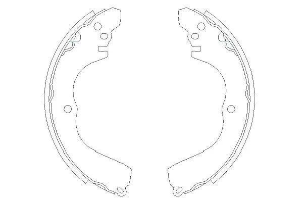 Brake Shoe Set (KBS-6412)
