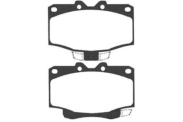Brake Pad Set, disc brake (BP-9038)