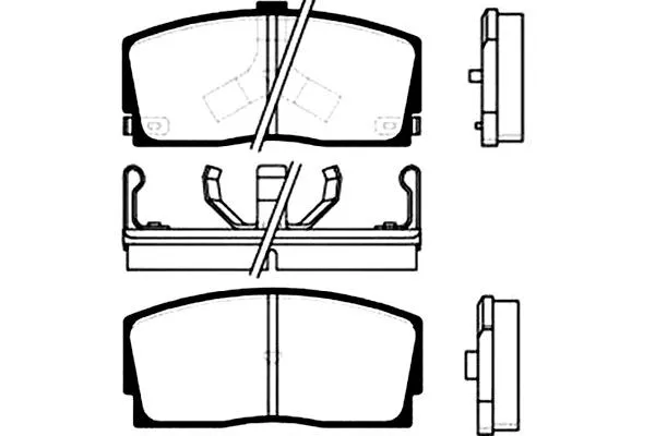 Brake Pad Set, disc brake (BP-1503)
