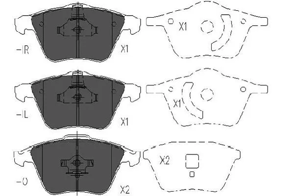 Brake Pad Set, disc brake (KBP-4569)