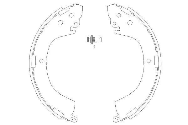 Brake Shoe Set (KBS-6406)