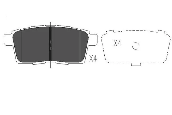 Brake Pad Set, disc brake (KBP-4559)