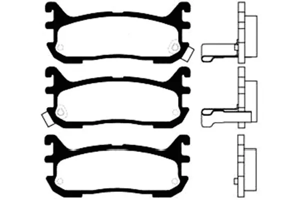 Brake Pad Set, disc brake (BP-4541)