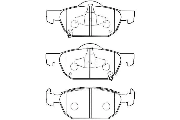 Brake Pad Set, disc brake (BP-2056)