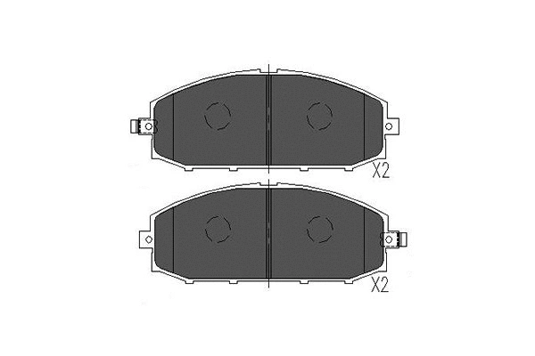 Brake Pad Set, disc brake (KBP-6540)