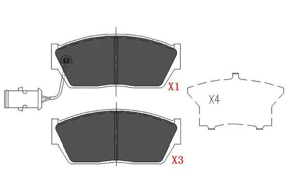 Brake Pad Set, disc brake (KBP-2018)