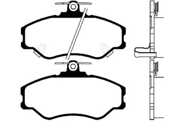 Brake Pad Set, disc brake (BP-3006)