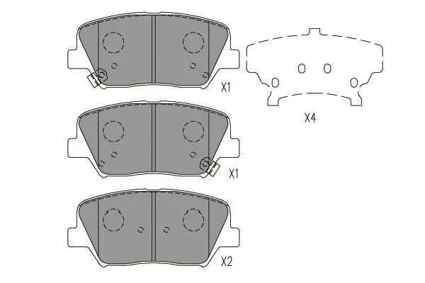 Brake Pad Set, disc brake (BP-3059)