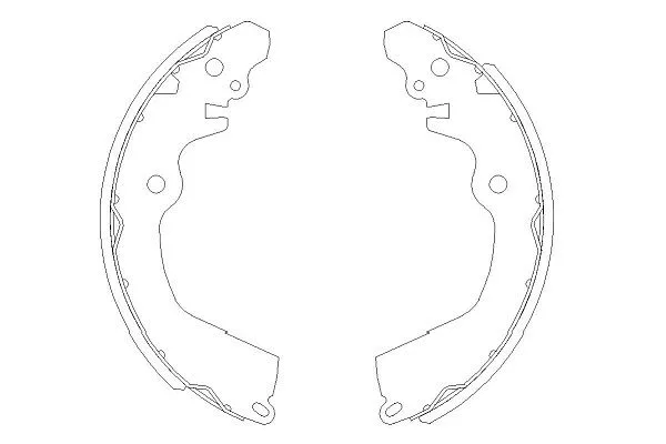 Brake Shoe Set (KBS-6410)