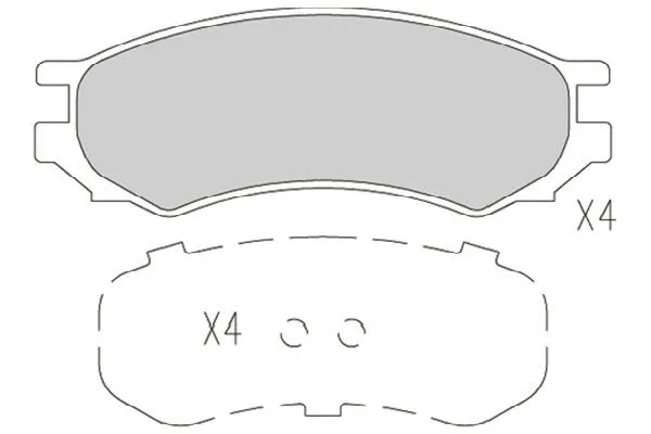 Brake Pad Set, disc brake (KBP-6595)