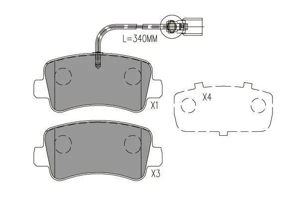 Brake Pad Set, disc brake (BP-6629)