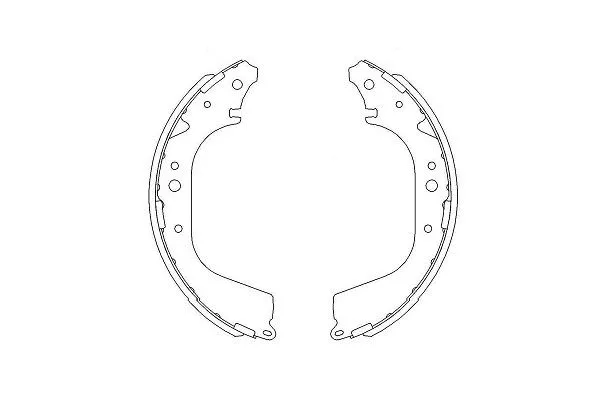 Brake Shoe Set (KBS-7409)