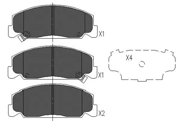 Brake Pad Set, disc brake (KBP-2024)