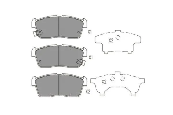 Brake Pad Set, disc brake (BP-8533)