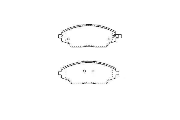 Brake Pad Set, disc brake (KBP-1021)