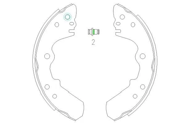 Brake Shoe Set (KBS-3904)