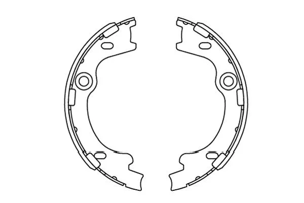 Brake Shoe Set, parking brake (KBS-3414)