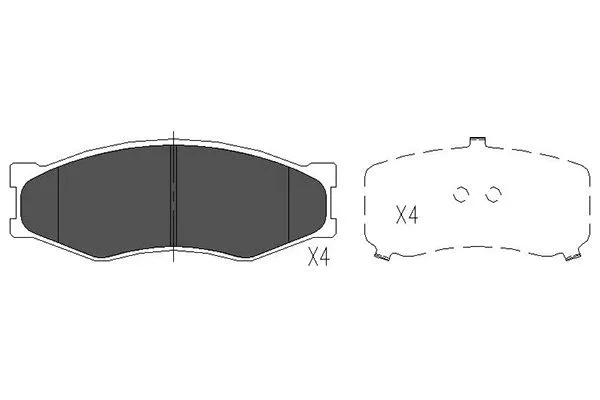 Brake Pad Set, disc brake (KBP-6523)