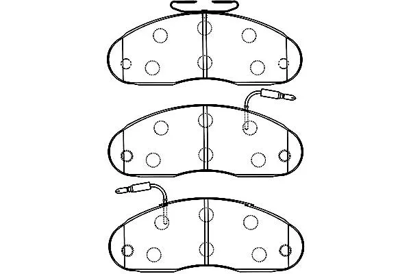 Brake Pad Set, disc brake (BP-6598)