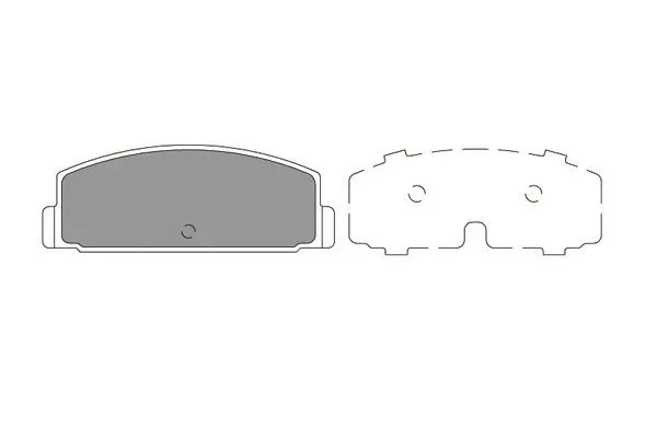 Brake Pad Set, disc brake (KBP-5545)