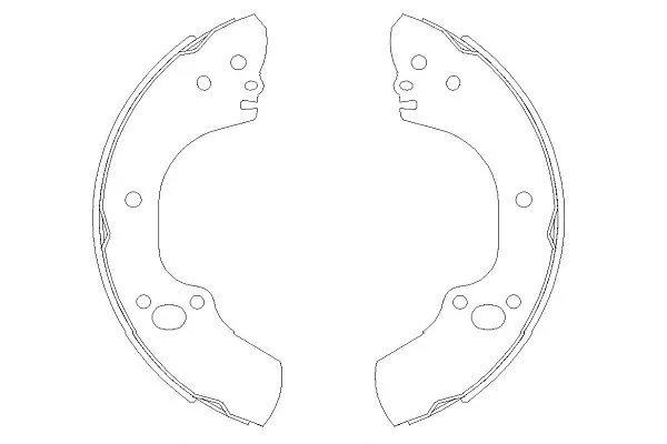 Brake Shoe Set (KBS-3905)