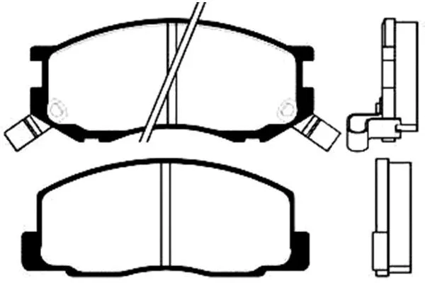 Brake Pad Set, disc brake (BP-9007)