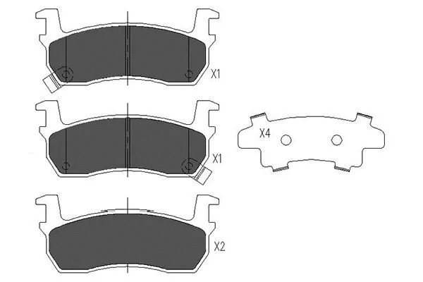 Brake Pad Set, disc brake (KBP-6530)