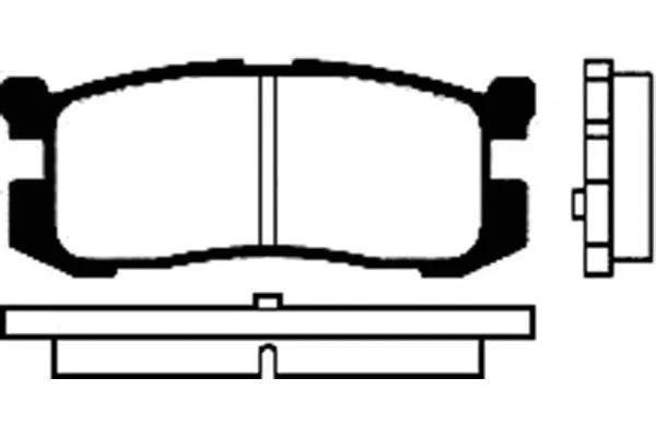 Brake Pad Set, disc brake (BP-4538)