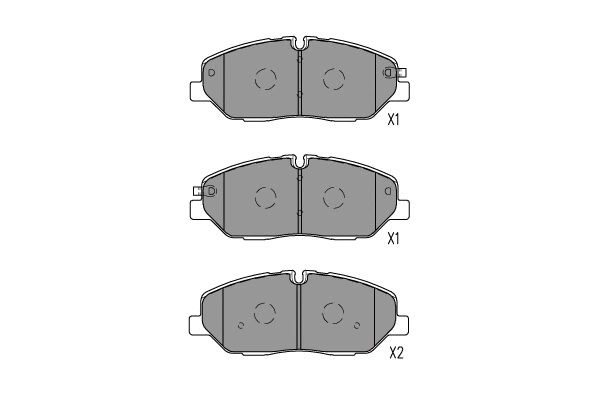 Brake Pad Set, disc brake (KBP-3056)